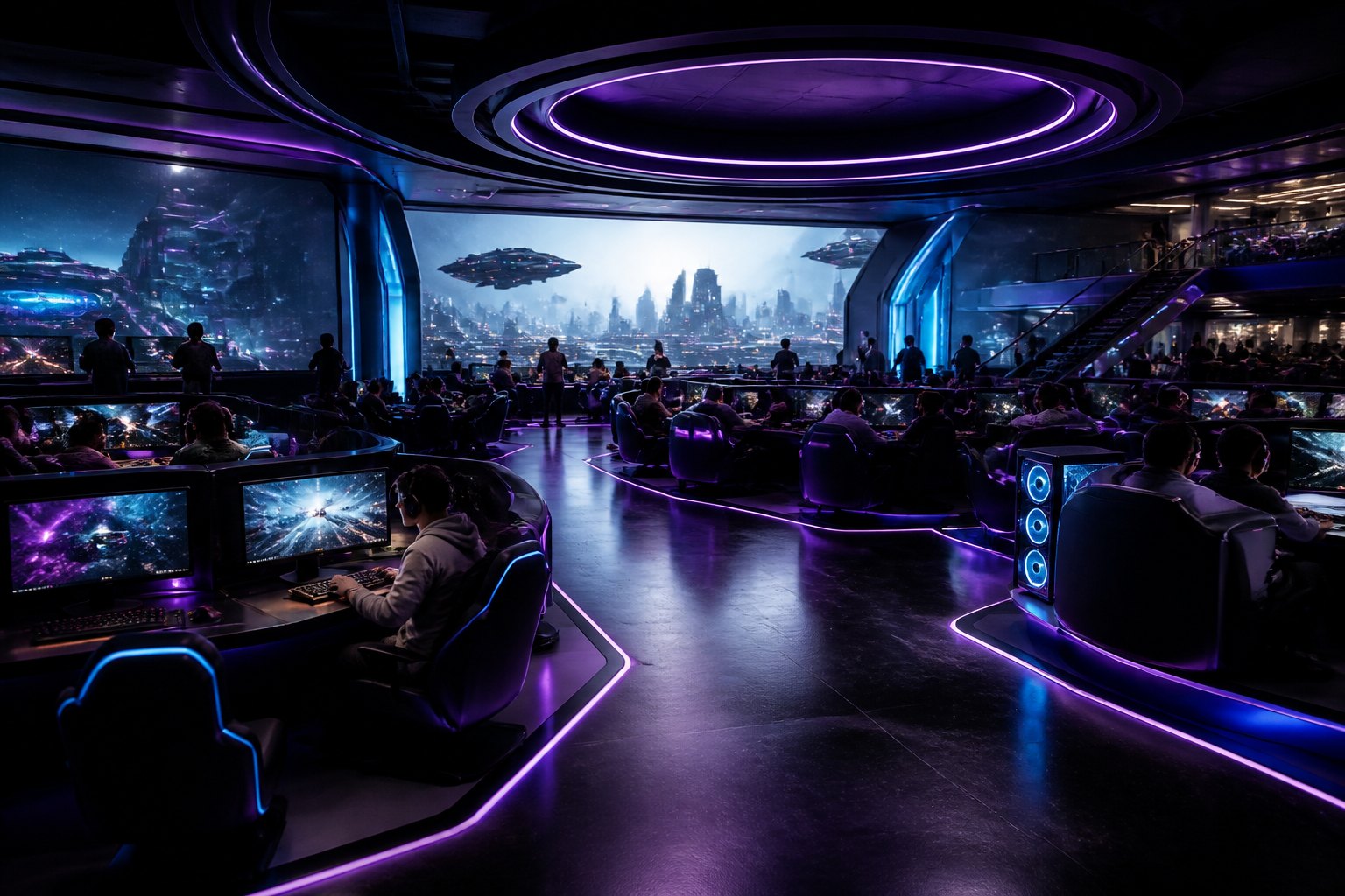 Inside SPAWNPORT GAME STATION