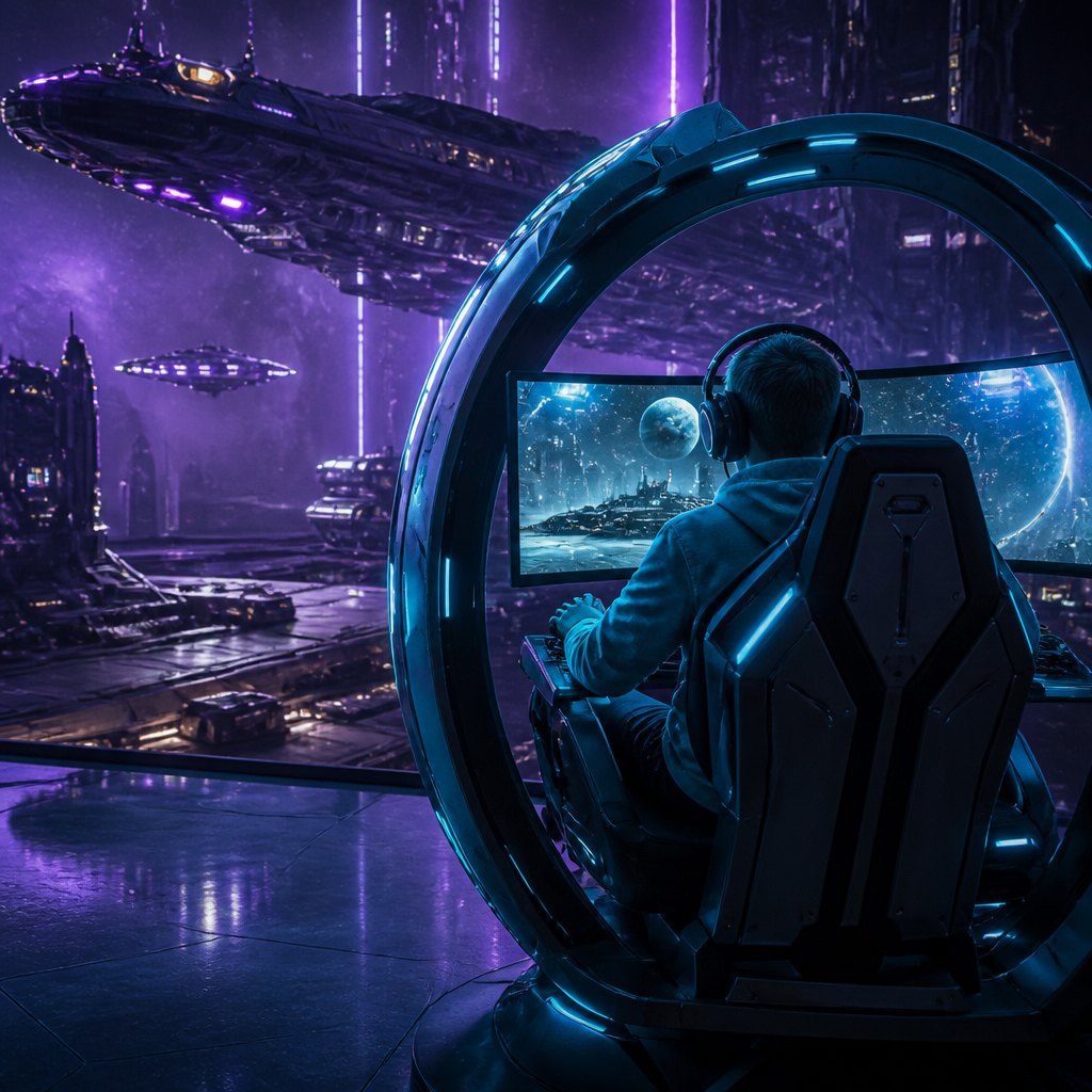 A pilot in the pod.
